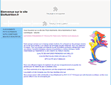 Tablet Screenshot of bionutrition.fr